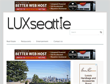 Tablet Screenshot of luxseattle.com